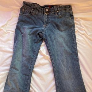 Y2K flared low rise jeans